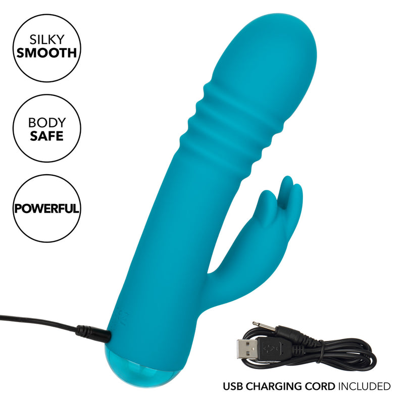 CHUBBY THRUSTING TICKLER RABBIT BLUE