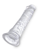 KING C*CK CLEAR 8" DILDO