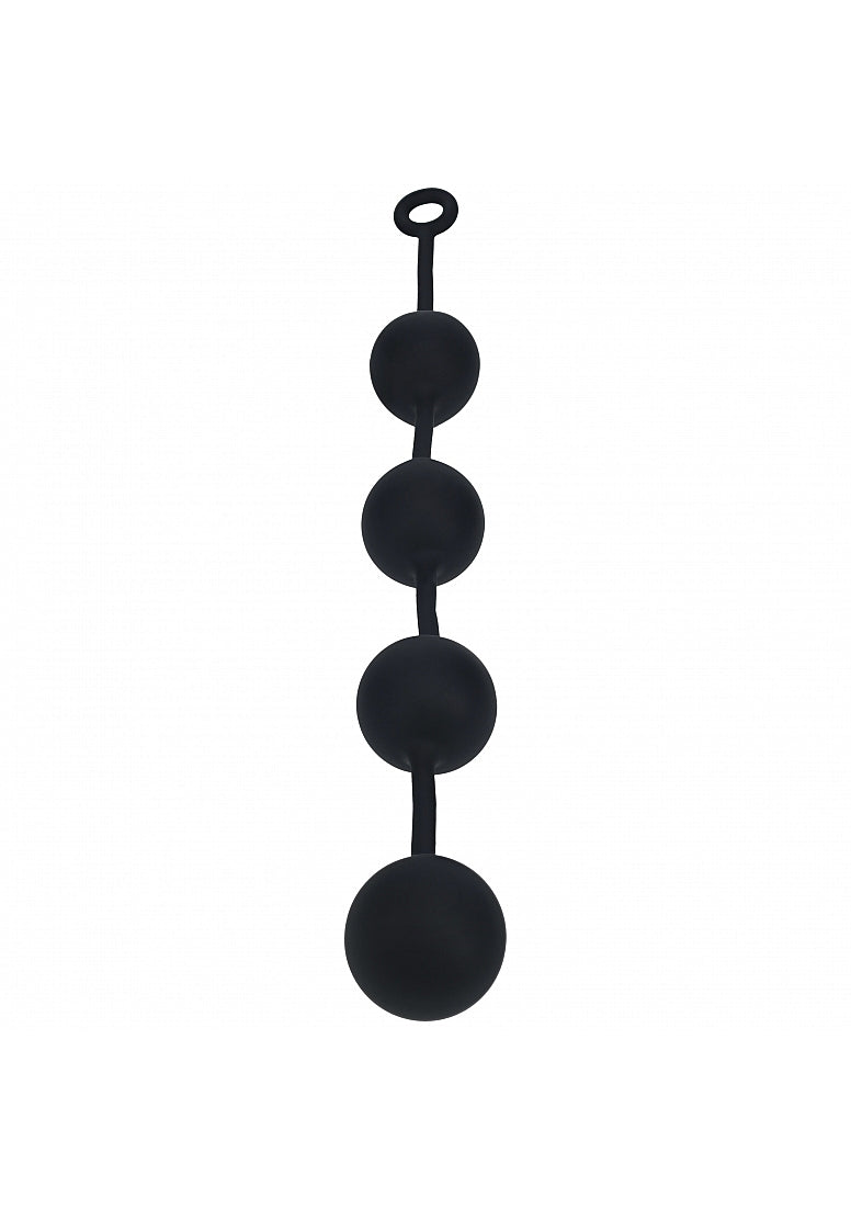 LEVELZ ROUND ANAL BALLS XXLARGE 60MM BLACK