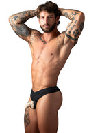 OPEN ENDED THONG BLACK L/XL