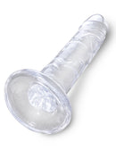 KING C*CK CLEAR 6" DILDO