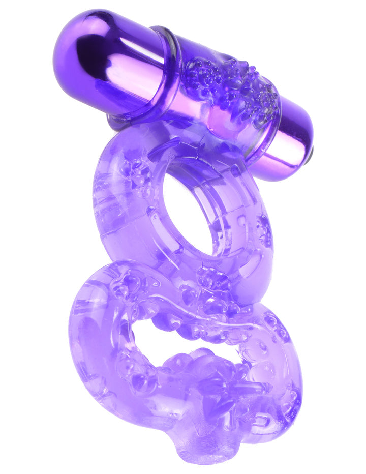 FANTASY INFINITY SUPER RING VIBRATING COCK RING PURPLE