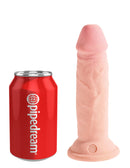 KING C*CK PLUS TRIPLE DENSITY 6" DILDO LIGHT