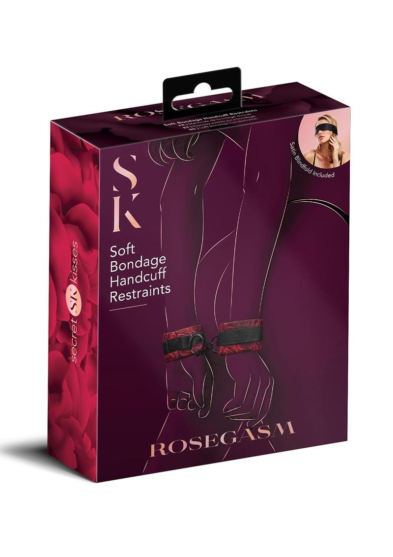 SECRET KISSES CUFFS WITH SATIN BLINDFOLD