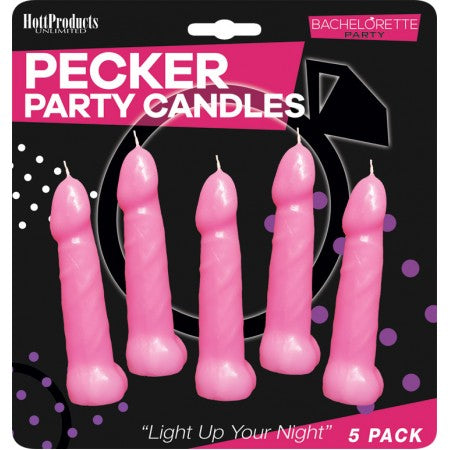 BACHELORETTE PARTY PINK PECKER CANDLES