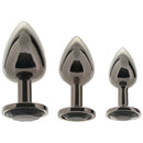 ANAL PLUG 3PC SET BLACK GEM