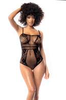 FISHNET BODYSUIT BLACK O/S