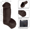 5" STAND TO PEE PACKING PENIS BLACK