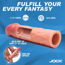 JOCK ENHANCER 1.5" REALISTIC PENIS EXTENSION LIGHT