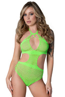 BOY SHORT TEDDY LIME O/S