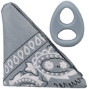 ROCK SOLID THE CODE RING WITH BANDANA GRAY