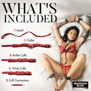 BEDROOM BLISS LOVERS RESTRAINT SET RED