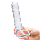 GLAS 8" REALISTIC RIBBED DILDO