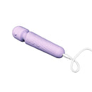 Lilac Love Wand charging with its white cord