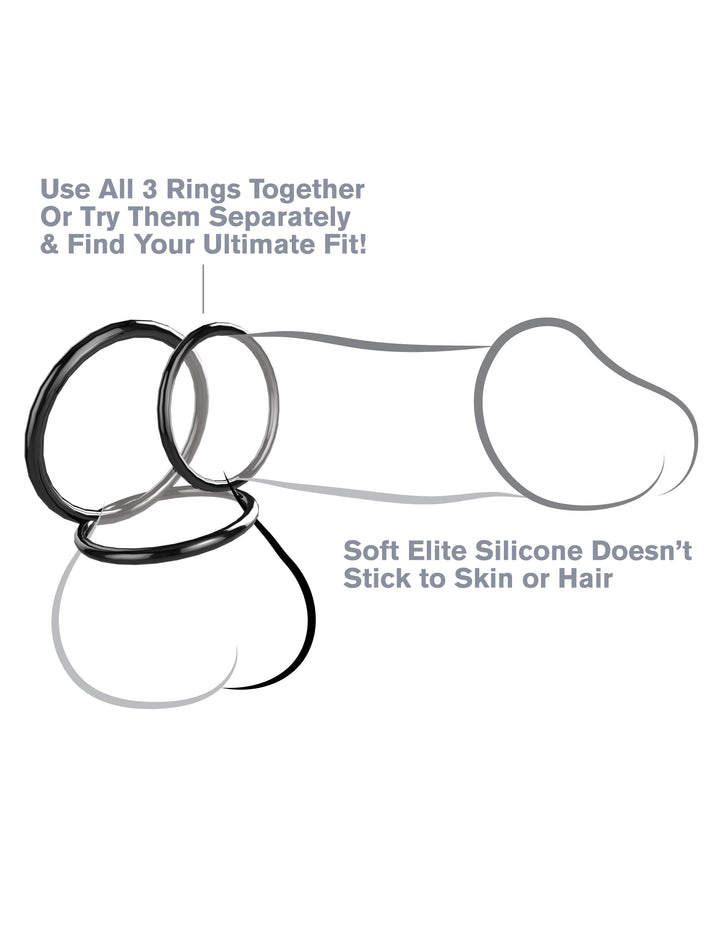 THREE PIECE STAMINA RING SET