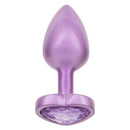 AMETHYST HEART ANAL PLUG PURPLE SMALL