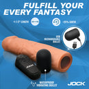 JOCK ENHANCER 1.5" REALISTIC VIBRATING PENIS EXTENSION MEDIUM