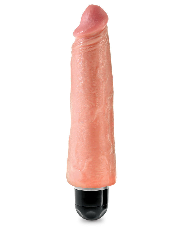 KING COCK 8" VIBRATING STIFFY DILDO LIGHT