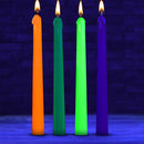 MASTER SERIES GLOW IN THE DARK DRIP CANDLES 4CT
