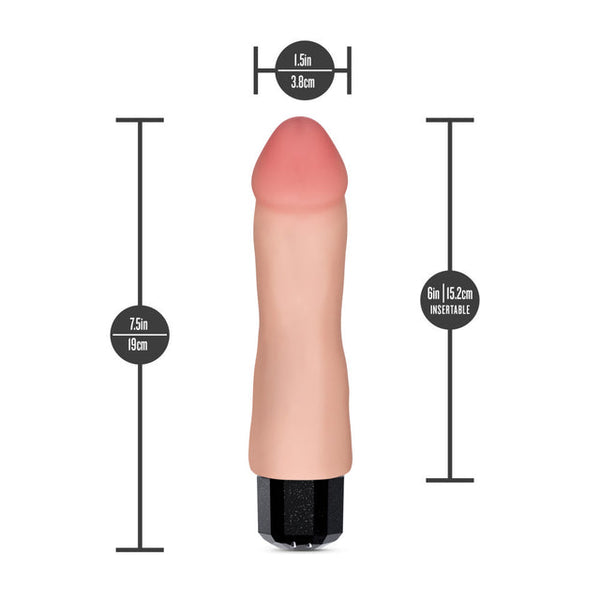DR SKIN DR AVERY 7.5" VIBRATING DILDO
