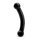 GLAS 5.5" DOUBLE BULL BLACK DILDO