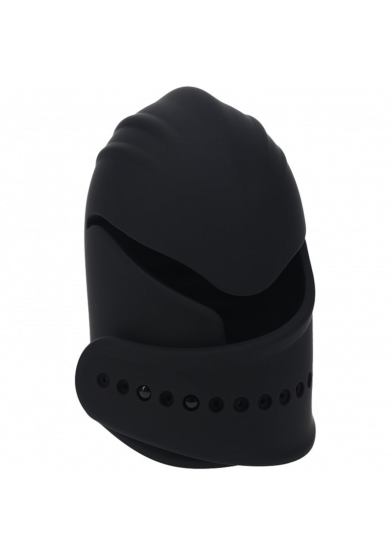 LEVELZ ADJUSTABLE VIBRATING PENIS HEAD STIMULATOR BLACK