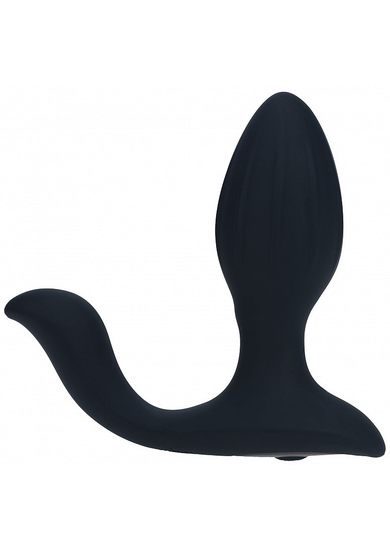 LEVELZ VIBRATING & ROTATING ANAL PLUG WITH BALL STIMULATOR BLACK