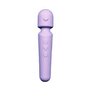 Adam & Eve Lilac Love Wand: lilac silicone wand vibrator with a heart on the head and heart-shaped buttons