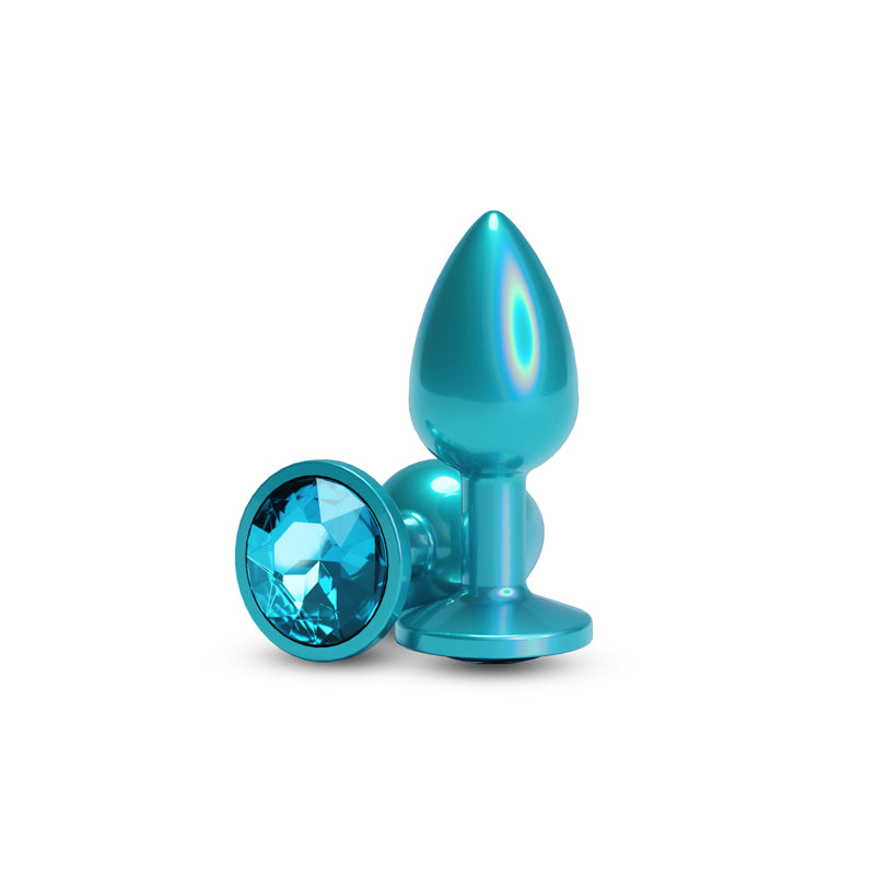REAR ASSESTS TEAL PLUG SMALL WITH TEAL GEM