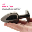 ANAL PLUG 3PC SET BLACK GEM