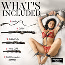 BEDROOM BLISS LOVERS RESTRAINT SET BLACK