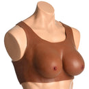 MASTER SERIES PERKY PAIR D CUP SILICONE BREASTS DARK