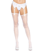 DAISY NET THIGH HIGHS WHITE O/S