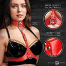 MASTER SERIES VIXEN CHEST HARNESS RED