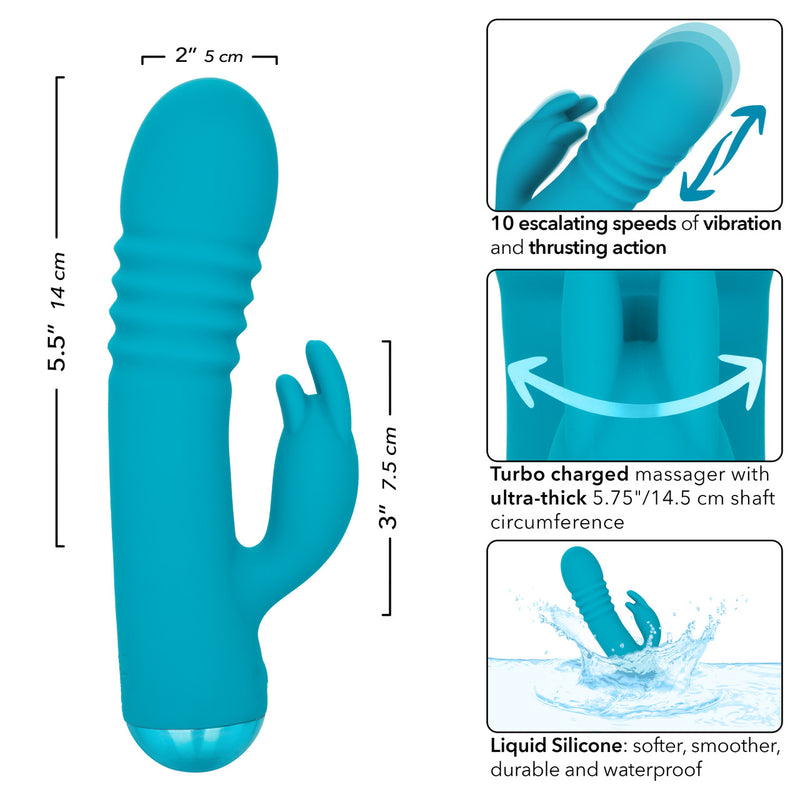 CHUBBY THRUSTING TICKLER RABBIT BLUE