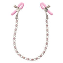 NIPPLE PLAY CRYSTAL CHAIN NIPPLE CLAMPS PINK