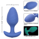 CHEEKY GLOW IN THE DARK VIBRATING PLUG LARGE