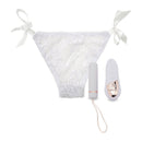 NU SENSUELLE PLEASURE PANTY WHITE O/S