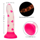 GLOW STICK HEART 6" DILDO
