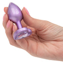 AMETHYST HEART ANAL PLUG PURPLE SMALL