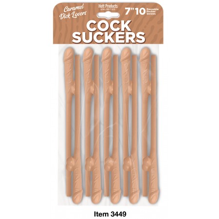 C*CK SUCKERS 10CT CARAMEL STRAWS