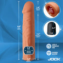 JOCK ENHANCER 1.5" REALISTIC VIBRATING PENIS EXTENSION MEDIUM