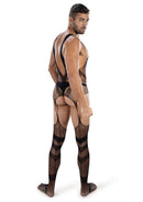 ENVY FISHNET OPEN CROTCH BODYSTOCKING BLACK O/S