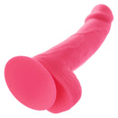 NEON STUDS 6" DILDO PINK