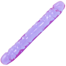 CRYSTAL JELLIES JR DOUBLE ENDED DILDO PURPLE