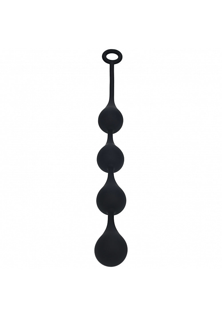 LEVELZ WATERDROP ANAL BALLS LARGE 40MM BLACK