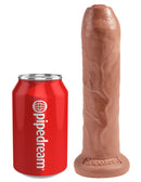 KING C*CK 7" UNCUT DILDO TAN