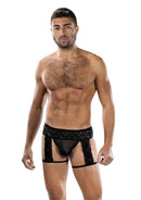 ENVY MIDNIGHT STRIDE GARTERS BLACK O/S