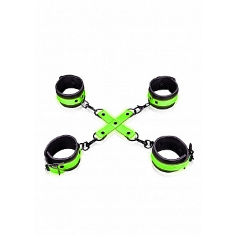 OUCH! GLOW IN THE DARK HOGTIE WITH CUFFS