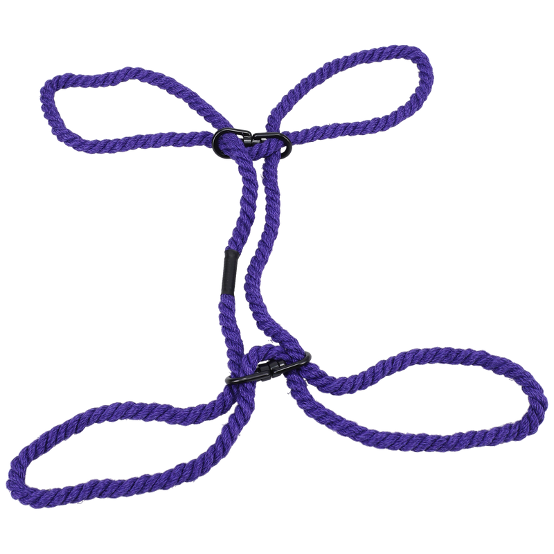 MERCI 6MM HEMP CUFFS PURPLE